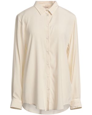 HER SHIRT HER DRESS Shirt Silk, Lycra - White