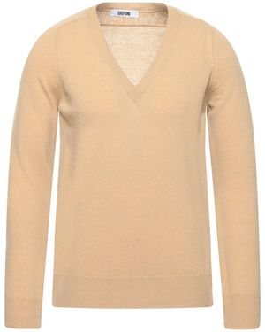 Grifoni Camel Sweater Virgin Wool - Natural