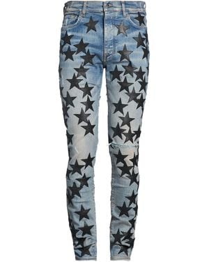 Amiri Jeans Cotton, Elastomultiester, Elastane, Cow Leather - Blue