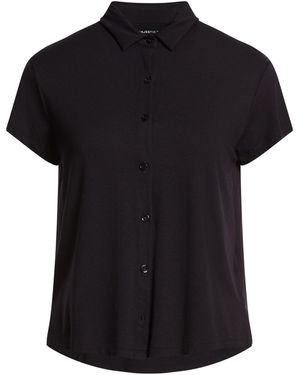 Majestic Filatures Midnight Shirt Viscose, Elastane - Black