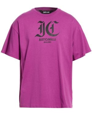Just Cavalli Mauve T-Shirt Cotton - Pink