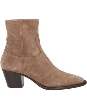 Anna F. Ankle Boots Leather - Brown