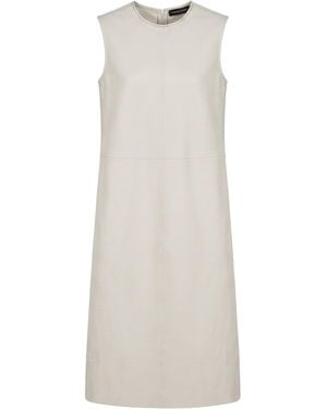 Fabiana Filippi Light Midi Dress Viscose, Polyamide, Elastane, Ecobrass - White