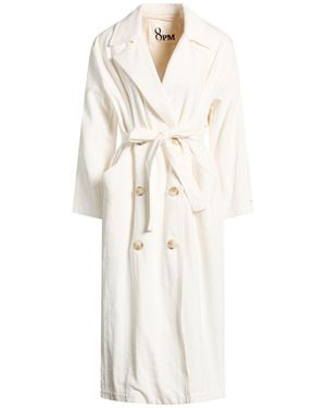 8pm Overcoat & Trench Coat Cotton - White