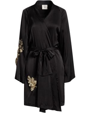 Forte Forte Overcoat & Trench Coat Silk, Elastane - Black