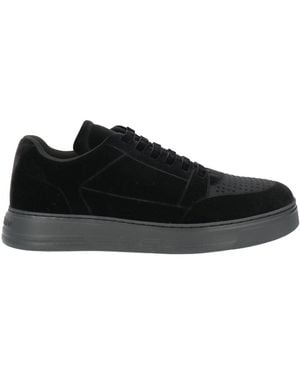 Emporio Armani Trainers Textile Fibres - Black