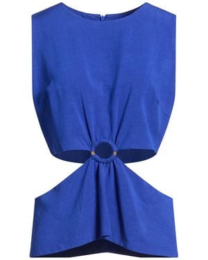 Dixie Top Viscose, Linen - Blue