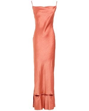 Nanushka Rust Maxi Dress Triacetate, Polyester - White