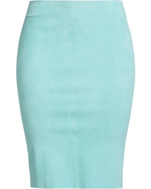 Jitrois Midi Skirt Lambskin, Cotton, Elastane - Blue