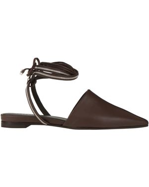 Peserico Ballet Flats - Brown