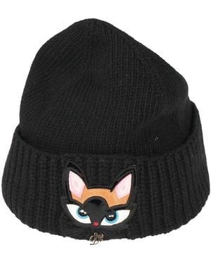 DSquared² Hat Wool, Viscose, Polyamide, Cashmere - Black