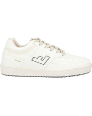 Flamingos' Life Sneakers Textile Fibers - White