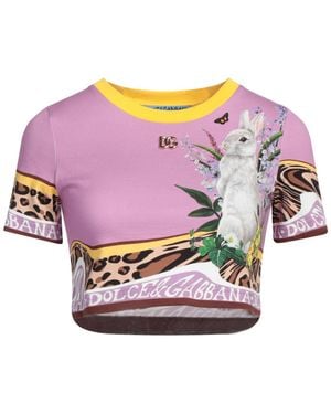 Dolce & Gabbana T-Shirt Cotton, Zamak - Pink