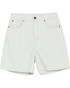 Semicouture Denim Shorts - White