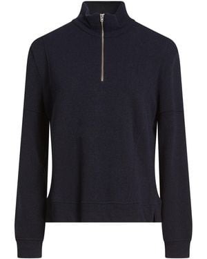 120% Lino Turtleneck Cashmere, Viscose, Linen, Wool - Blue