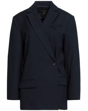 Pinko Midnight Blazer Wool, Cotton - Blue
