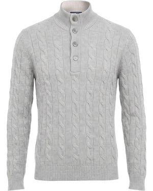 Barba Napoli Jumper Virgin Wool, Viscose, Cashmere - Grey