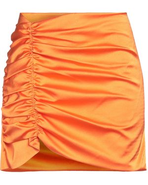 Nineminutes Mini Skirt Polyester, Elastane - Orange