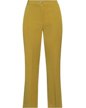 SOLOTRE Pants Polyester, Elastane, Acetate, Viscose - Yellow
