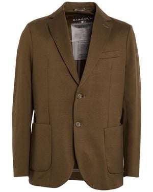 Circolo 1901 Chocolate Blazer Cotton, Elastane - Brown