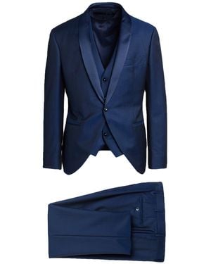 Brando Suit Virgin Wool, Mohair Wool - Blue