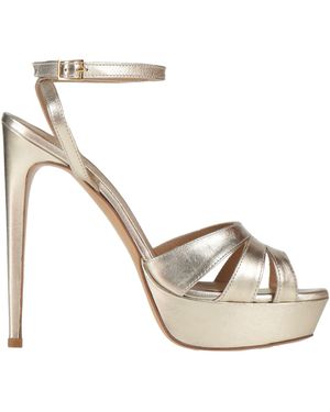 Wo Milano Sandals Leather - Metallic