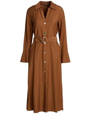 Liu Jo Vestido Midi - Marrón