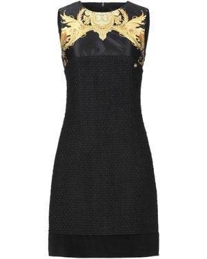 Roberto Cavalli Mini Dress Acrylic, Wool, Polyester, Silk - Black