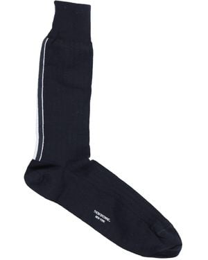 Thom Browne Midnight Socks & Hosiery Wool, Polyamide, Elastane - Blue