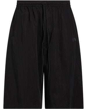 Y-3 Shorts & Bermuda Shorts Lyocell, Polyamide - Black
