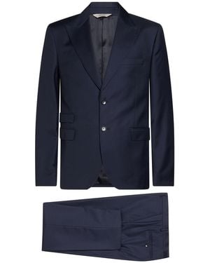 Paoloni Suit Virgin Wool - Blue