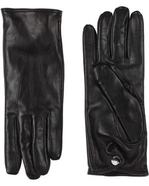 Moorer Dark Gloves Leather - Black