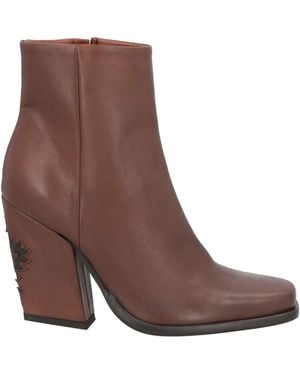 CURIOSITÉ Ankle Boots Calfskin - Brown