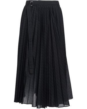 Sacai Midi Skirt Cotton, Polyester - Black