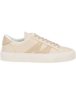 Moncler Sneakers Leather - Natural