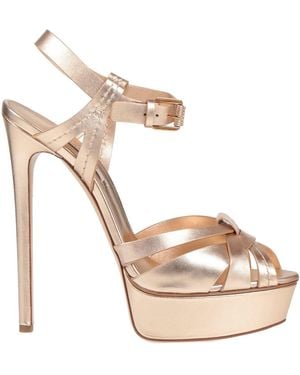 Casadei Sandals Leather - Metallic