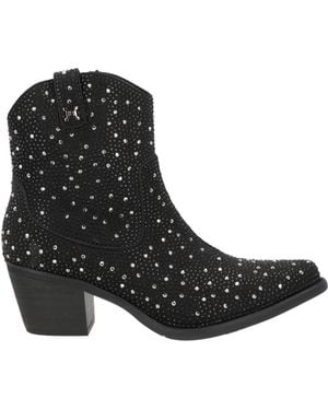 Laura Biagiotti Ankle Boots Textile Fibers - Black