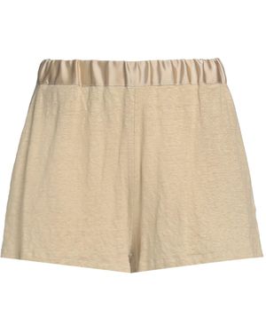 Majestic Filatures Sand Shorts & Bermuda Shorts Linen, Elastane - Natural