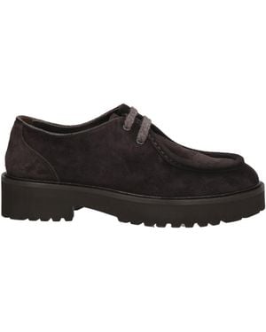 Doucal's Lace-Up Shoes - Black