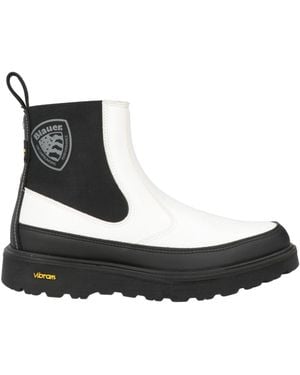 Blauer Ankle Boots Textile Fibers - Black