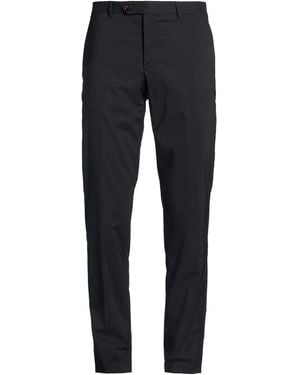 Moorer Charcoal Pants Cotton, Elastane - Blue