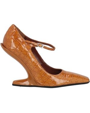 N°21 Tan Court Shoes Leather - Brown