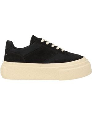 MM6 by Maison Margiela Trainers Leather, Textile Fibres - Black