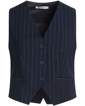 hinnominate Tailored Vest Polyester, Viscose, Elastane - Blue