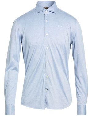 La Martina Ribbon By Xacus Shirt Cotton - Blue