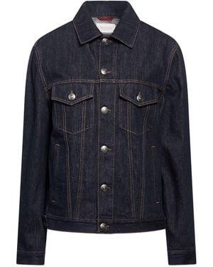 Brunello Cucinelli Jeansjacke/-Mantel - Blau