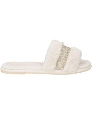 MICHAEL Michael Kors Ivory House Slipper Textile Fibers - Natural