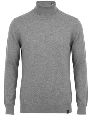 Fay Rollkragenpullover - Grau