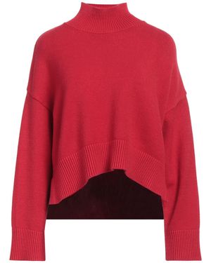 Kaos Turtleneck Viscose, Polyester, Polyamide - Red