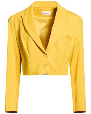 MEIMEIJ Blazer Viscose, Polyamide, Elastane - Yellow